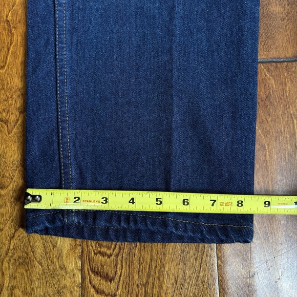 VTG 90s Levi's Jeans 505 Mens 38x32 Dark Wash Denim Orange Tab Straight Leg Blue - Picture 14 of 14